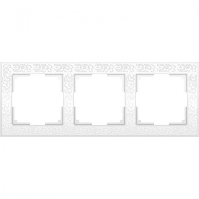 Рамка на 3 поста WERKEL FLOCK W0032301 (белый) a050802 Рамка на 3 поста WERKEL FLOCK W0032301 (белый) a050802