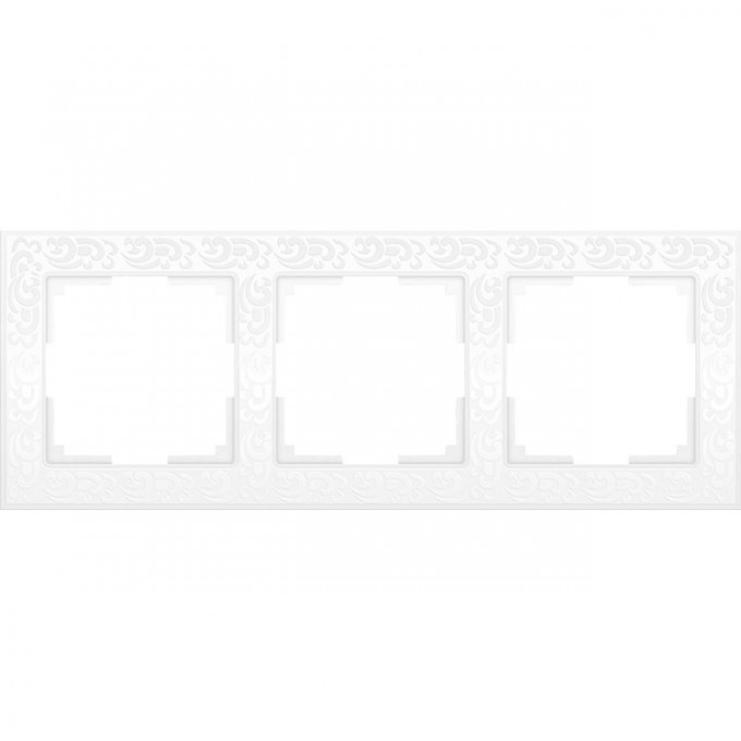 Рамка на 3 поста WERKEL FLOCK WL05-Frame-03-white (белый) a028964 Рамка на 3 поста WERKEL FLOCK WL05-Frame-03-white (белый) a028964