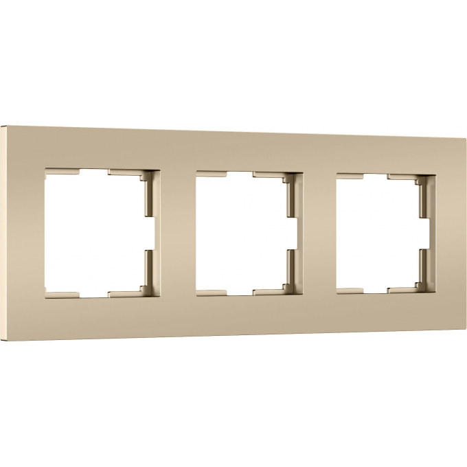 Рамка на 3 поста WERKEL SLAB W0032911 шампань софт a071625