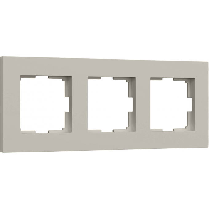 Рамка на 3 поста WERKEL SLAB W0032917 дымчатый софт a071626