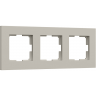 Рамка на 3 поста WERKEL SLAB W0032917 дымчатый софт a071626