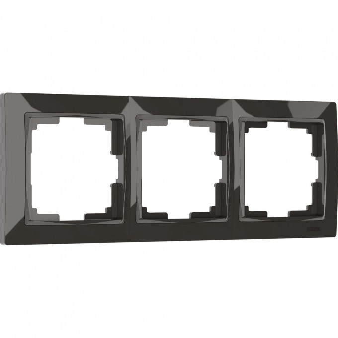 Рамка на 3 поста WERKEL SNABB BASIC WL03-Frame-03 (серо-коричневый, basic) a036700 Рамка на 3 поста WERKEL SNABB BASIC WL03-Frame-03 (серо-коричневый, basic) a036700