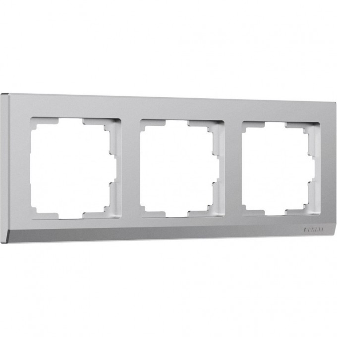 Рамка на 3 поста WERKEL STARK W0031865 (серебряный матовый) a063455 Рамка на 3 поста WERKEL STARK W0031865 (серебряный матовый) a063455