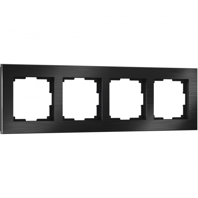 Рамка на 4 поста WERKEL ALUMINIUM WL11-Frame-04 (черный алюминий) a039119 Рамка на 4 поста WERKEL ALUMINIUM WL11-Frame-04 (черный алюминий) a039119