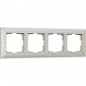 Рамка на 4 поста WERKEL ANTIK W0041521 (жемчужный) a050929