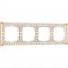 Рамка на 4 поста WERKEL ANTIK WL07-Frame-04 (белое золото) a036751