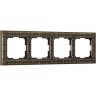 Рамка на 4 поста WERKEL ANTIK WL07-Frame-04 (бронза) a029841