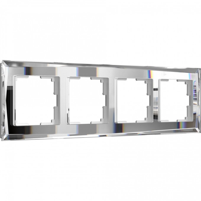 Рамка на 4 поста WERKEL DIAMANT WL08-Frame-04 (зеркальный) a045798 Рамка на 4 поста WERKEL DIAMANT WL08-Frame-04 (зеркальный) a045798