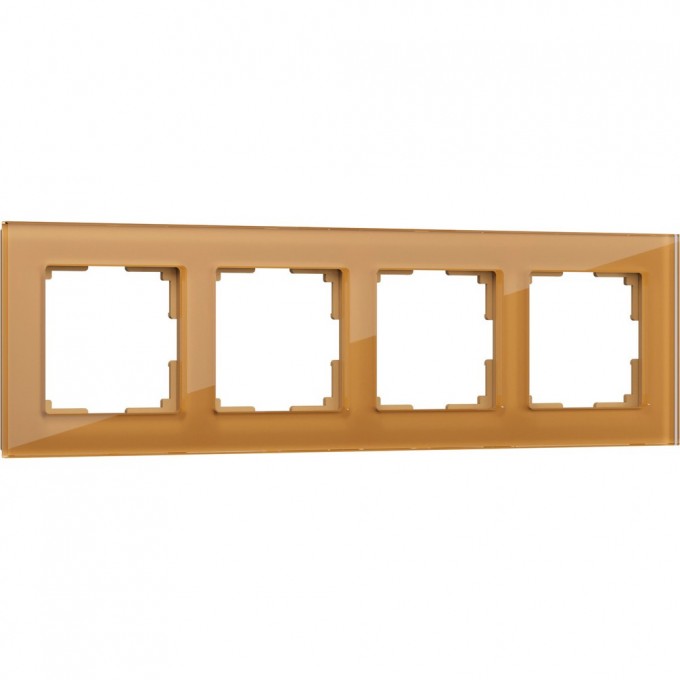 Рамка на 4 поста WERKEL FAVORIT WL01-Frame-04 (бронзовый, стекло) a036585 Рамка на 4 поста WERKEL FAVORIT WL01-Frame-04 (бронзовый, стекло) a036585