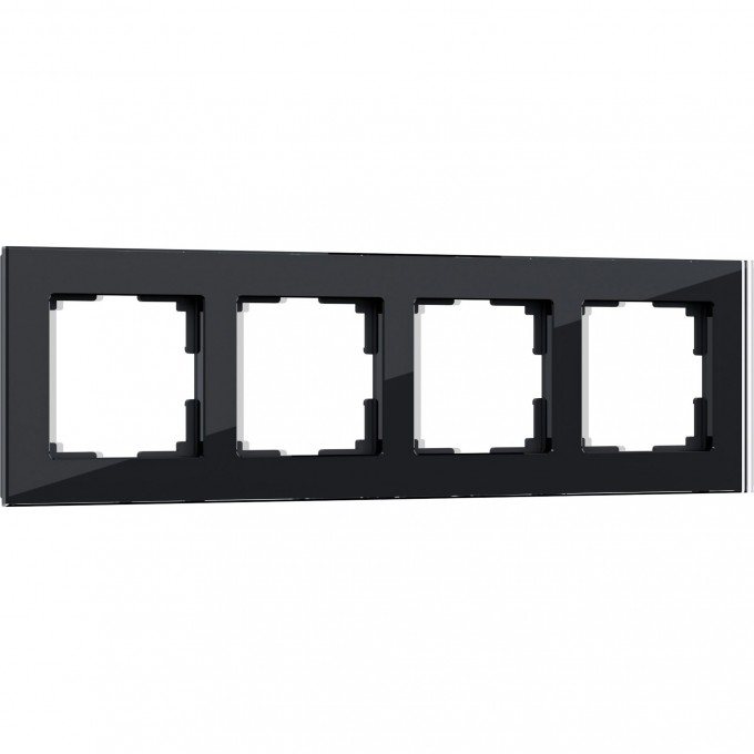 Рамка на 4 поста WERKEL FAVORIT WL01-Frame-04 (черный, стекло) a031800 Рамка на 4 поста WERKEL FAVORIT WL01-Frame-04 (черный, стекло) a031800