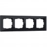 Рамка на 4 поста WERKEL FAVORIT WL01-Frame-04 (черный, стекло) a031800