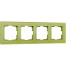 Рамка на 4 поста WERKEL FAVORIT WL01-Frame-04 (фисташковый, стекло) a036590