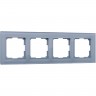 Рамка на 4 поста WERKEL FAVORIT WL01-Frame-04 (серый, стекло) a030778