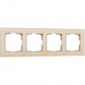 Рамка на 4 поста WERKEL FAVORIT WL01-Frame-04 (шампань, стекло) a040873