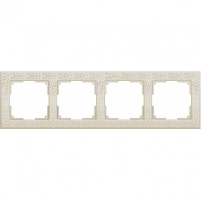 Рамка на 4 поста WERKEL FLOCK WL05-Frame-04-ivory (слоновая кость) a028985 Рамка на 4 поста WERKEL FLOCK WL05-Frame-04-ivory (слоновая кость) a028985