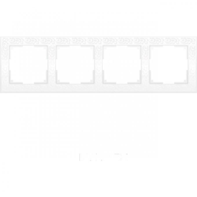 Рамка на 4 поста WERKEL FLOCK WL05-Frame-04-white (белый) a028965 Рамка на 4 поста WERKEL FLOCK WL05-Frame-04-white (белый) a028965