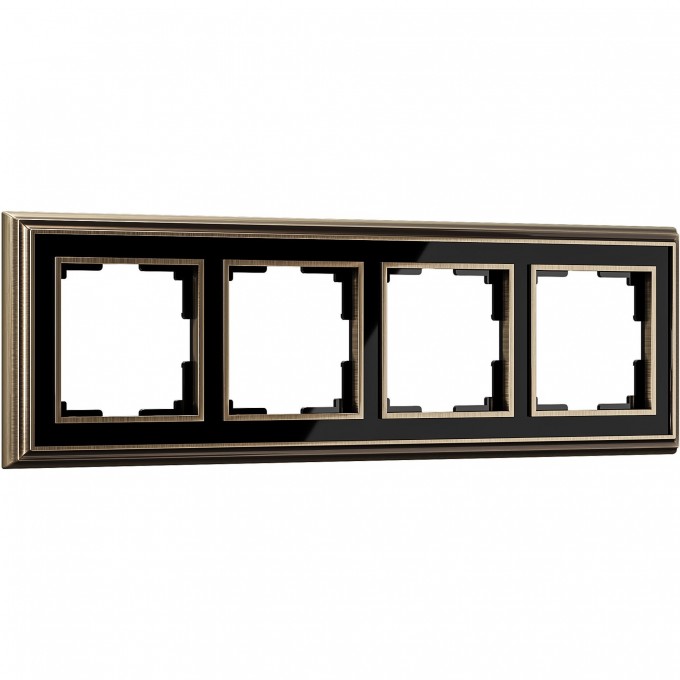 Рамка на 4 поста WERKEL PALACIO W0041328 (бронза, черный) a051213 Рамка на 4 поста WERKEL PALACIO W0041328 (бронза, черный) a051213