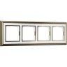 Рамка на 4 поста WERKEL PALACIO WL17-Frame-04 (бронза, белый) a037685