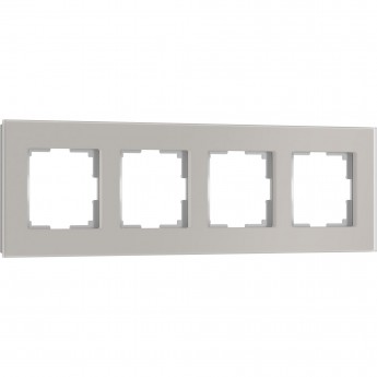 Рамка на 4 поста WERKEL SENSO W0043117 (дымчатый, стекло soft-touch) Рамка на 4 поста WERKEL SENSO W0043117 (дымчатый, стекло soft-touch)