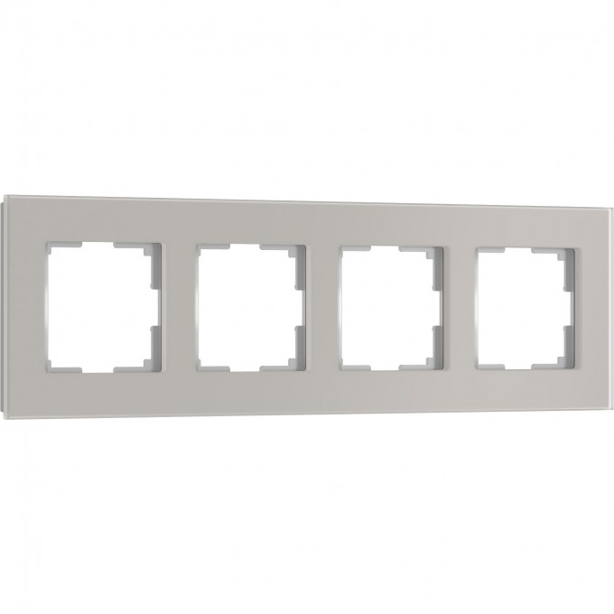 Рамка на 4 поста WERKEL SENSO W0043117 (дымчатый, стекло soft-touch) a067418 Рамка на 4 поста WERKEL SENSO W0043117 (дымчатый, стекло soft-touch) a067418