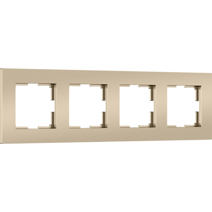 Рамка на 4 поста WERKEL SLAB W0042911 шампань софт a071627