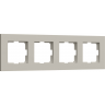 Рамка на 4 поста WERKEL SLAB W0042917 дымчатый софт a071628