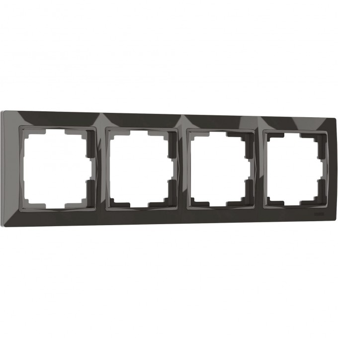 Рамка на 4 поста WERKEL SNABB BASIC WL03-Frame-04 (серо-коричневый, basic) a036701 Рамка на 4 поста WERKEL SNABB BASIC WL03-Frame-04 (серо-коричневый, basic) a036701