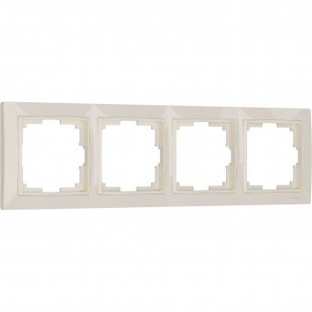 Рамка на 4 поста WERKEL SNABB BASIC WL03-Frame-04 (слоновая кость, basic) Рамка на 4 поста WERKEL SNABB BASIC WL03-Frame-04 (слоновая кость, basic)