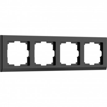 Рамка на 4 поста WERKEL STARK WL04-Frame-04-black (черный)