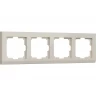 Рамка на 4 поста WERKEL STARK WL04-Frame-04-ivory (слоновая кость) a028944