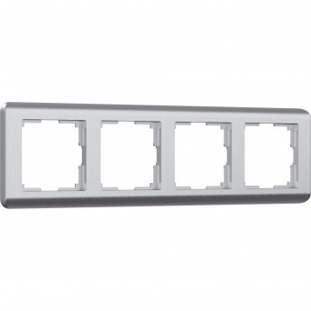 Рамка на 4 поста WERKEL STREAM WL12-Frame-04 (серебряный)