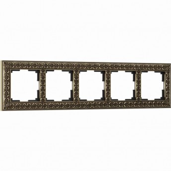 Рамка на 5 постов WERKEL ANTIK W0051512 бронза