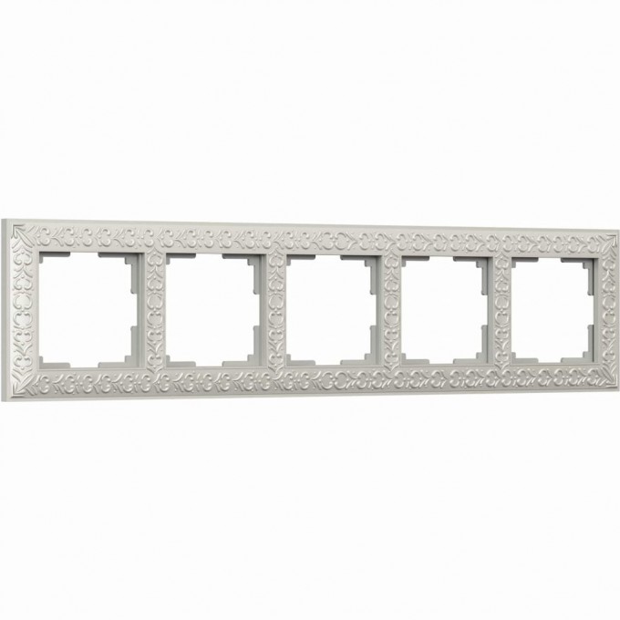 Рамка на 5 постов WERKEL ANTIK W0051521 жемчужный a050930 Рамка на 5 постов WERKEL ANTIK W0051521 жемчужный a050930