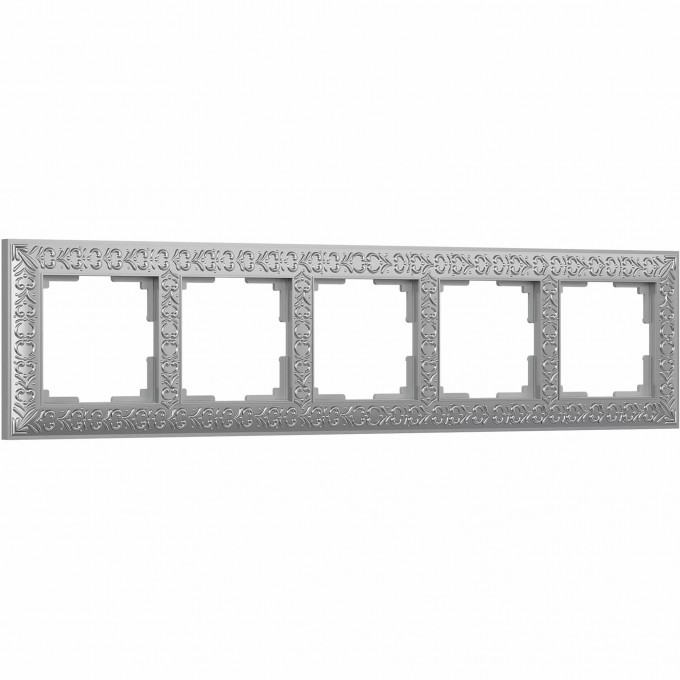 Рамка на 5 постов WERKEL ANTIK W0051522 матовый хром a050942 Рамка на 5 постов WERKEL ANTIK W0051522 матовый хром a050942