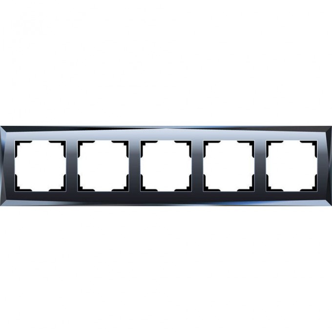 Рамка на 5 постов WERKEL DIAMANT WL08-Frame-05 черный a030761 Рамка на 5 постов WERKEL DIAMANT WL08-Frame-05 черный a030761