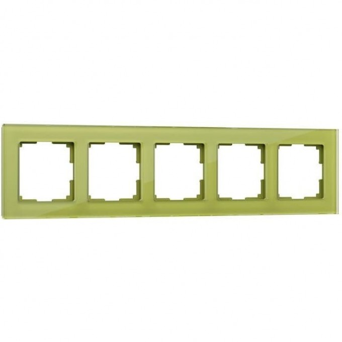 Рамка на 5 постов WERKEL FAVORIT W0051116 фисташковый, стекло a051103 Рамка на 5 постов WERKEL FAVORIT W0051116 фисташковый, стекло a051103
