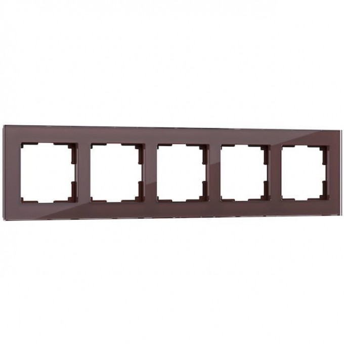 Рамка на 5 постов WERKEL FAVORIT W0051118 мокко, стекло a051101 Рамка на 5 постов WERKEL FAVORIT W0051118 мокко, стекло a051101