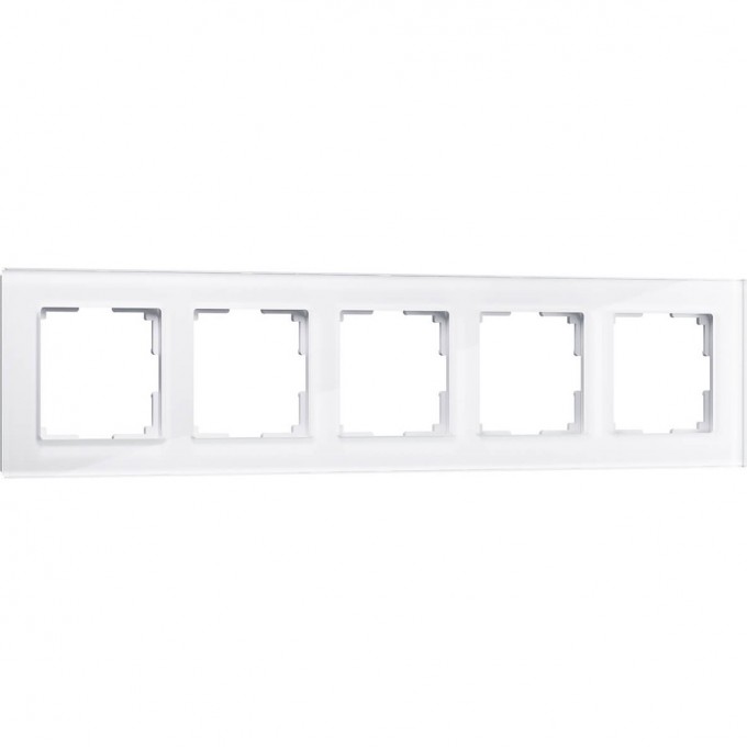 Рамка на 5 постов WERKEL FAVORIT WL01-Frame-05 белый, стекло a030823 Рамка на 5 постов WERKEL FAVORIT WL01-Frame-05 белый, стекло a030823
