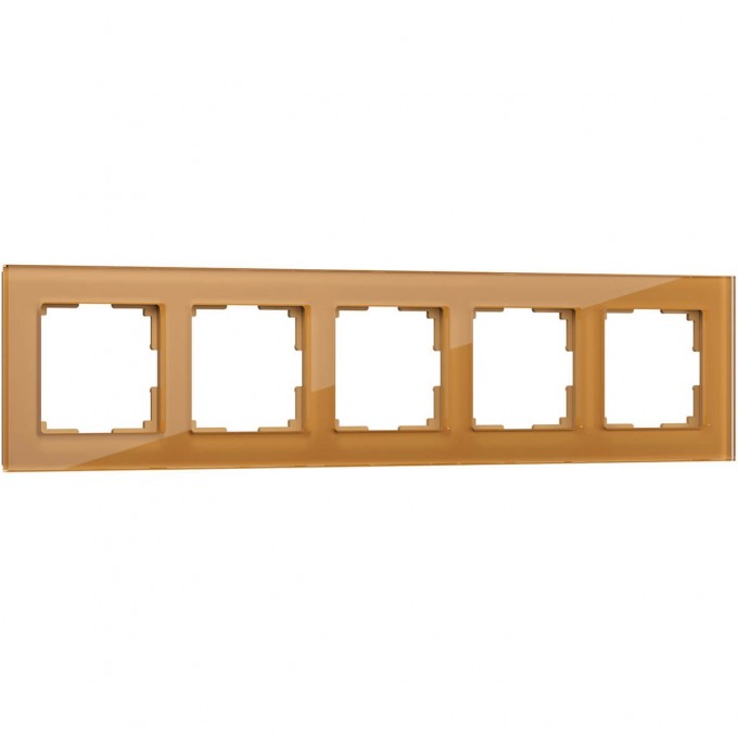 Рамка на 5 постов WERKEL FAVORIT WL01-Frame-05 бронзовый, стекло a036586 Рамка на 5 постов WERKEL FAVORIT WL01-Frame-05 бронзовый, стекло a036586