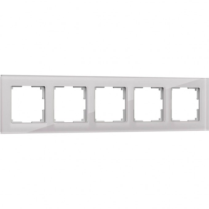 Рамка на 5 постов WERKEL FAVORIT WL01-Frame-05 дымчатый, стекло a030789 Рамка на 5 постов WERKEL FAVORIT WL01-Frame-05 дымчатый, стекло a030789