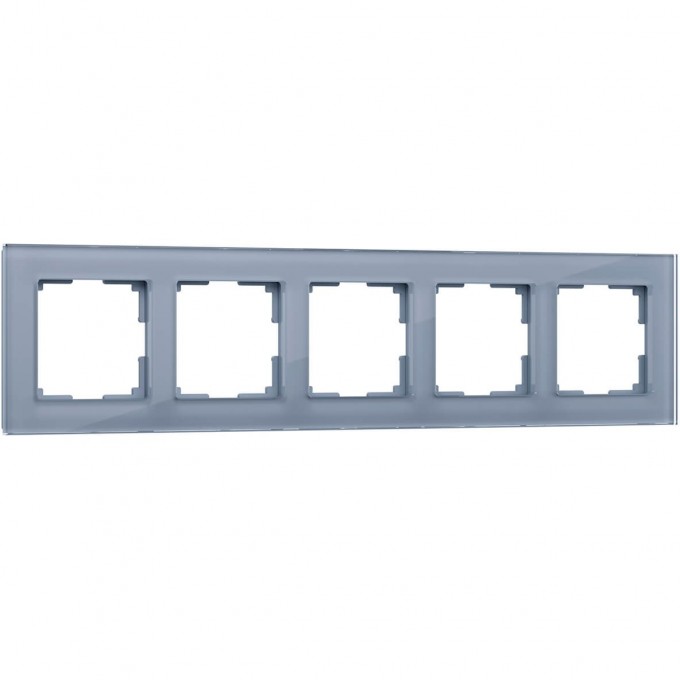 Рамка на 5 постов WERKEL FAVORIT WL01-Frame-05 серый, стекло a030779 Рамка на 5 постов WERKEL FAVORIT WL01-Frame-05 серый, стекло a030779
