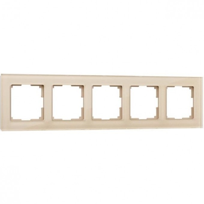 Рамка на 5 постов WERKEL FAVORIT WL01-Frame-05 шампань, стекло a040874 Рамка на 5 постов WERKEL FAVORIT WL01-Frame-05 шампань, стекло a040874