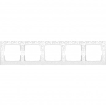 Рамка на 5 постов WERKEL FLOCK W0052301 белый Рамка на 5 постов WERKEL FLOCK W0052301 белый