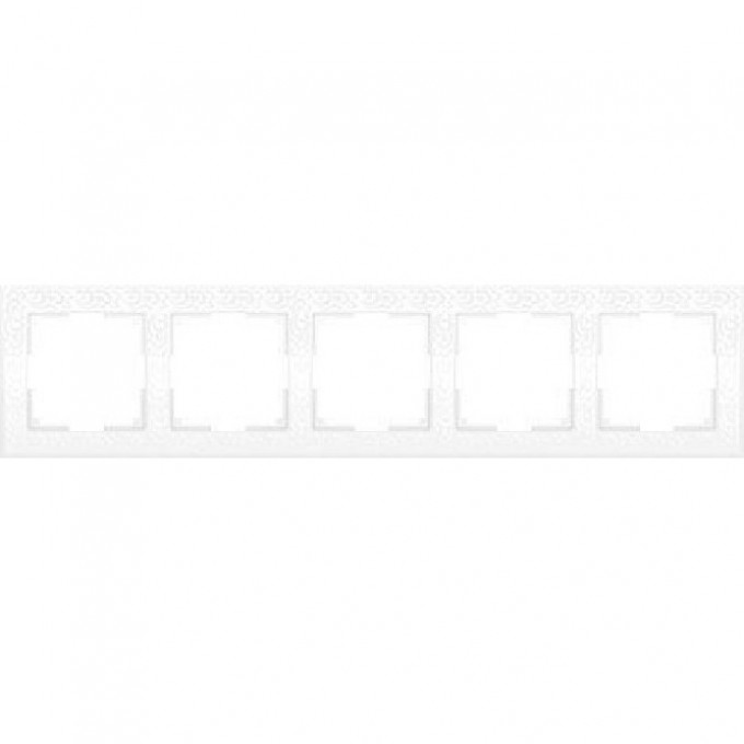 Рамка на 5 постов WERKEL FLOCK WL05-Frame-05-white белый a030796 Рамка на 5 постов WERKEL FLOCK WL05-Frame-05-white белый a030796
