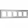 Рамка на 5 постов WERKEL PALACIO WL17-Frame-05 хром/белый a037696