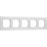 Рамка на 5 постов WERKEL SENSO W0053101 белый стекло soft-touch a069968