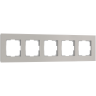 Рамка на 5 постов WERKEL SENSO W0053117 дымчатый, стекло soft-touch a069971