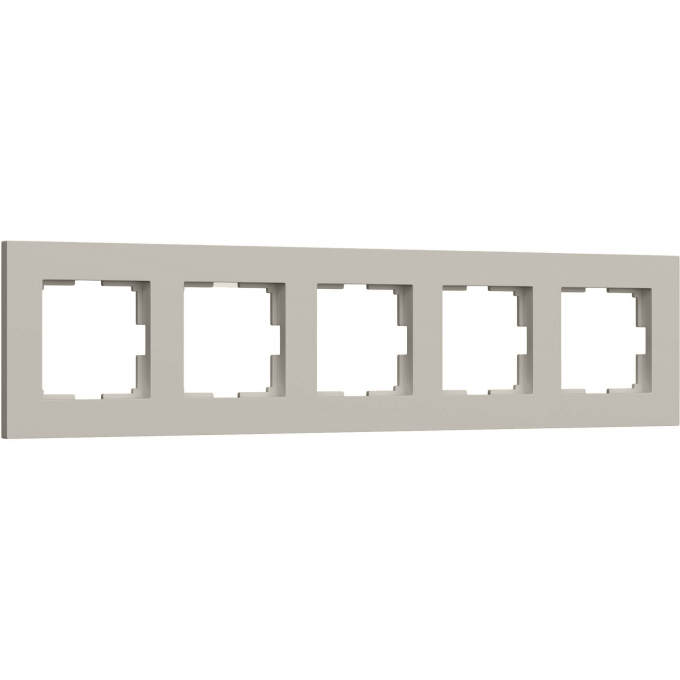 Рамка на 5 постов WERKEL SLAB W0052917 дымчатый софт a071630