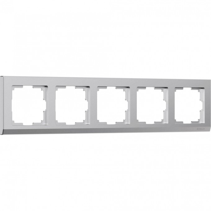 Рамка на 5 постов WERKEL STARK W0051865 серебряный матовый a063457 Рамка на 5 постов WERKEL STARK W0051865 серебряный матовый a063457
