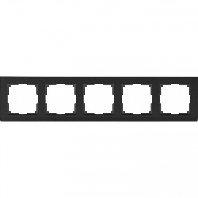 Рамка на 5 постов WERKEL STARK WL04-Frame-05-black черный a030809 Рамка на 5 постов WERKEL STARK WL04-Frame-05-black черный a030809